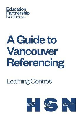 Picture of A Guide to Vancouver Referencing: 2021