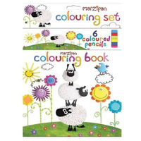 Picture of Hanging Colouring Set Sheep Marzipa