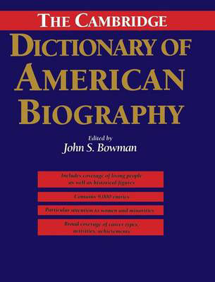 Picture of The Cambridge Dictionary of American Biography